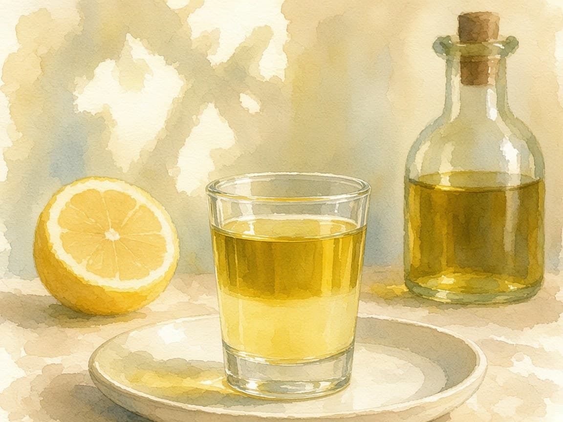 아침용 올리브오일·레몬 샷